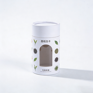 Customized <b>Large</b> Size Eco Friendly logo <b>Cardboard</b> Tea Bag Packaging Tea Canister Round Box Kraft Paper <b>Tube</b> Cylinder - Product Image 1