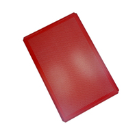 Plateau de cuisson perforé en aluminium commercial robuste, revêtement PTFE 1,5 mm, format GN 1/1