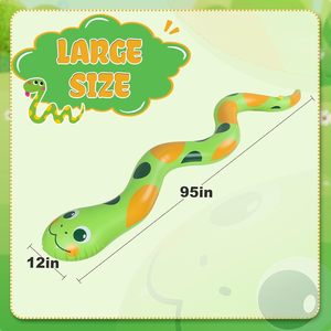 <b>Inflatable</b> Snake Sprinkler Toy 95in <b>Large</b> Size for Kids Backyard Summer Water Play - Product Image 3