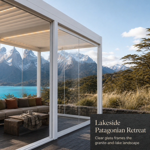 Pérgola de Aluminio con Techo de Láminas Ajustables, Iluminación LED Impermeable <span class=keywords><strong>para</strong></span> Terraza de Penthouse y Espacio de Entretenimiento en Azotea - Product Image 2