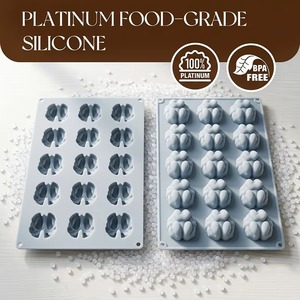 Moule à gâteau en silicone antiadhésif sans BPA, forme noix, 15 cavités, pour mousse et gâteaux - Product Image 4