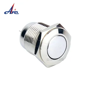 8mm super short switch CE momentary Small Mini on off switch IP67 Waterproof pin feet metal push button switch with led
