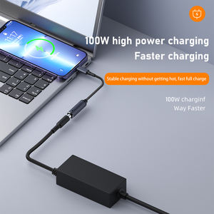 Câble <span class=keywords><strong>d</strong></span>'<span class=keywords><strong>alimentation</strong></span> DC femelle vers Type-C mâle 100W PD à charge rapide, entrée 5V/9V/20V, câble court <span class=keywords><strong>portable</strong></span> pour ordinateurs portables, tablettes et appareils USB-C - Product Image 3