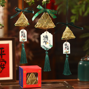 ถุงขนมข้าวห่อสาหร่ายสำหรับเทศกาลเรือมังกร, ถุงขนมข้าวห่อสาหร่าย, จี้ห้อย, เครื่องประดับธีมเทศกาลเรือมังกร, ทำด้วยมือ - Product Image 1