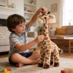 Juguete de <span class=keywords><strong>Peluche</strong></span> <span class=keywords><strong>Gigante</strong></span> Jellycat, <span class=keywords><strong>Jirafa</strong></span> Dara, <span class=keywords><strong>Peluche</strong></span> Adorable de la Selva, Juguetes de <span class=keywords><strong>Peluche</strong></span> para Regalo de Cumpleaños - Product Image 5