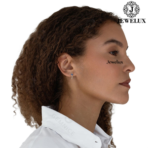 Top Quality Natural IGI Certified VVS Diamond <b>Stud</b> Earrings 925 Sterling <b>Silver</b> Rhodium Plated for Women's Parties Wedding - Product Image 3