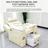 Fauteuil de pédicure électrique professionnel inclinable et réglable avec massage pour salon de manucure et pédicure