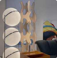 Lampes de sol décoratives de luxe de haute qualité en gros, lampes de sol LED à boule opale, décoration intérieure, verre acrylique pour salon moderne