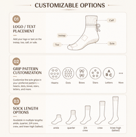 Chaussettes de yoga en coton de haute qualité, respirantes, antidérapantes, avec grip, pour studio de yoga, logo personnalisé, semelle antidérapante, chaussettes de Pilates avec sangles