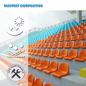 Siège de stade en plastique PP durable à dossier moyen pour événements extérieurs ZKBB - Product Image 5