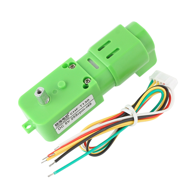 Precision Metal Gears DC5V 255rpm 130 DC TT Motor With 6 PPR Encoder