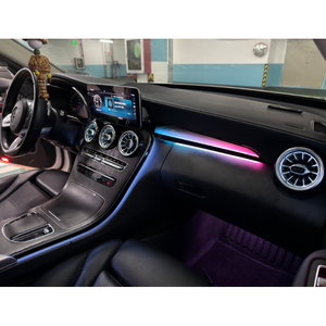 ชุดไฟตกแต่งภายในรถยนต์ระดับมืออาชีพสำหรับ Mercedes-Benz C-Class W205 ปี 2015-2021 ผลิตโดยผู้ผลิตหลอดไฟ LED - Product Image 2