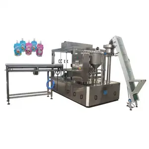 Stand up pouch packaging machine juice spout pouch stand up spout pouch filling machine