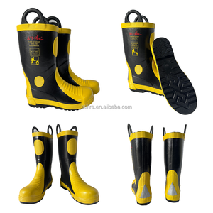 Giày cứu hỏa cao cấp HARVIK, chất liệu cao su chịu lửa, bảo hộ an toàn, chống đâm thủng, trang bị cho lính cứu hỏa, có thể tùy chỉnh LOGO - Product Image 3