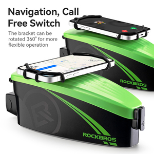 Sac de tube supérieur rigide en PC ROCKBROS pour <span class=keywords><strong>vélo</strong></span> et scooter <span class=keywords><strong>électrique</strong></span>, sacoche pour téléphone portable à 360 degrés, boîte à <span class=keywords><strong>vélo</strong></span> - Product Image 3