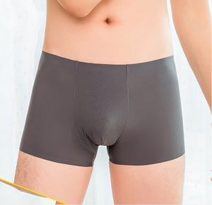 Boxer da Uomo in Seta Ghiaccio Senza Cuciture, Design Slim Estivo, Fresco e Morbido, Intimo <span class=keywords><strong>Maschile</strong></span> Sexy - Product Image 2