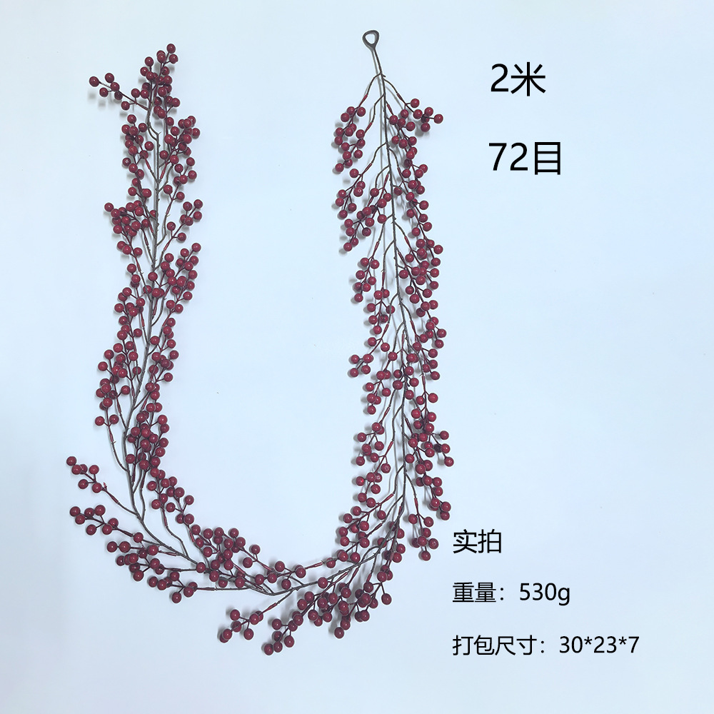 [2 mètres] 72 fruits rouges (Vigne à barbe de dragon)