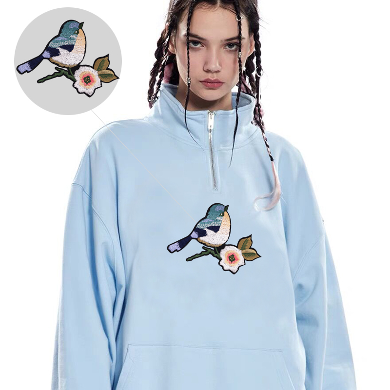 Тканевая аппликация, безопасная булавка, полная вышивка, ярлык, цветы, аксессуары для платья, вышивка, нашивки