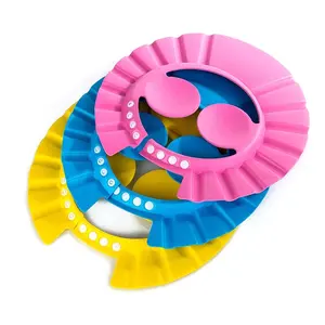 Réglable doux bébé bain shampooing douche Protection chapeau EVA enfants oreille bonnet de douche bébé bonnet de douche pour tout-petit