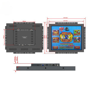 จอเกมส์ระบบสัมผัสอินฟราเรดขนาด 19 นิ้ว ยี่ห้อ Maker พร้อมพอร์ตเชื่อมต่อ USB/DVI/3M RS232 สำหรับเครื่องเกมส์ Pearl Caribbean และ Pot O Gold POG - Product Image 4