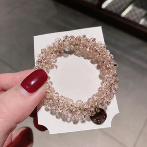 Accesorios para el Cabello de Mujer y Niña 2024, Cuerda para Cola de Caballo con Cuentas, Perlas, Cristales y Diamantes de Imitación, Pulsera para el Cabello - Product Image 2