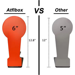 Cible en acier robuste à réinitialisation automatique pour le tir en extérieur – Accessoire d'entraînement tactique - Product Image 2