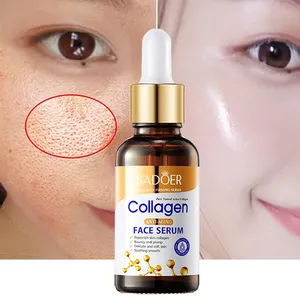 SADOER Private Label Vitamin C Gold Bone Collagen Serum Skin Whitening Facial Serum Skin Care Serum For Anti Aging