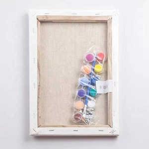 XIXI Peinture par numéros pour enfants de haute qualité, faite à la main, sur toile, kits DIY en acrylique avec sujets animaux - Product Image 5