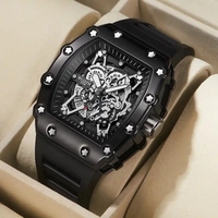 WLISTH 6147 Nouvelle Arrivée Montre Homme Décontractée Sportive Étanche Lumineuse Calendrier Grand Cadran Carré Montre à Quartz Homme Relogio Masculino