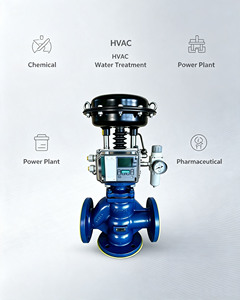 Válvula de Control de Derivación de Tres Vías, Accionada Neumáticamente, con Brida, para Servicio de Regulación y Derivación de Agua - Product Image 3