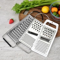 Râpe plate manuelle en acier inoxydable, coupe-légumes, outil de cuisine, trancheuse, râpeuse, hachoir multifonctionnel portable