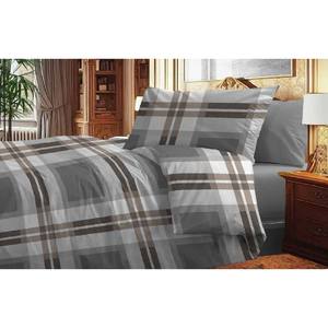 Ensemble de literie double en coton gris ABE - Product Image 1