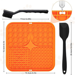 Factory Wholesale Custom Logo Silicone Pet Licking <b>Pad</b> Lick Mat for Dogs With <b>Suction</b> Cups - Product Image 3