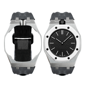 Boîtier en acier inoxydable personnalisé Royal Pop avec bracelet en nylon auto-agrippant pour montre S Watch Ap, boîtier de montre de sport de luxe en stock - Product Image 2
