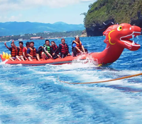 FUN Sea game Personnalisé Long avec prix compétitif Banana Boat Bateaux dragons remorquables gonflables à vendre