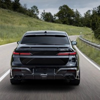 Kit Carrosserie en Fibre de Carbone Sec MSY Style pour BMW Série 7 G70, Lame Avant et Diffuseur Arrière Aileron