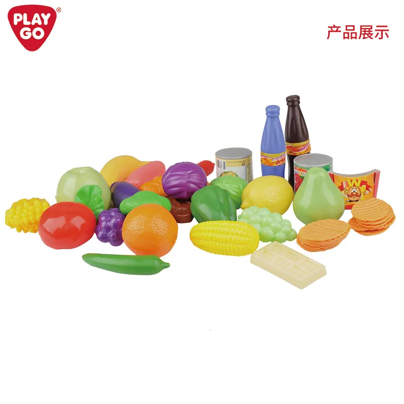 Playgo la mia collezione di cibo per bambini Unisex Set da gioco da cucina include giocattoli di frutta e verdura