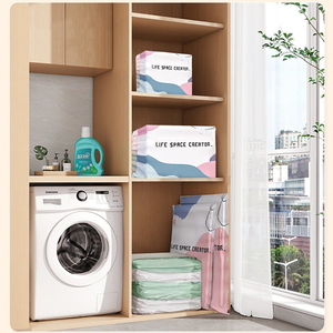 Sacchi Sottovuoto Salvaspazio con Cerniera per Vestiti e Biancheria da Letto, Design Personalizzabile, 80% di Risparmio di <span class=keywords><strong>Spazio</strong></span>, Disponibili Subito - Product Image 3