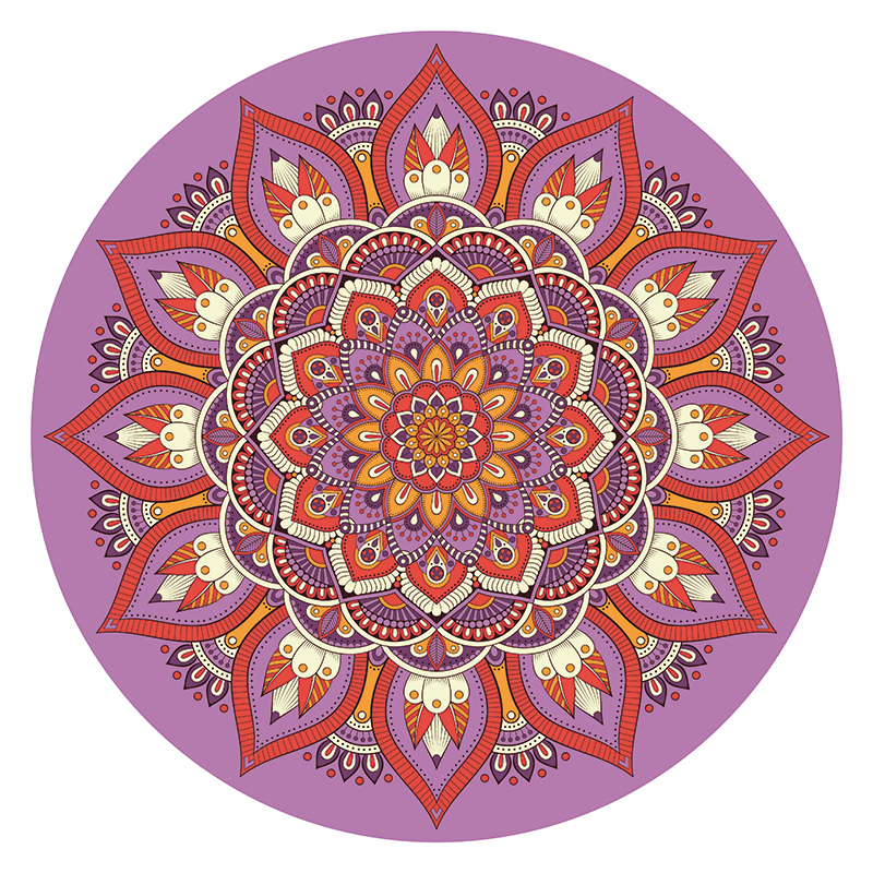 Tapis de méditatine rond-03