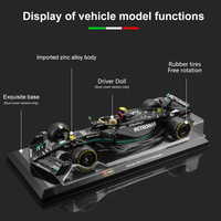 Bburago 1:24 Mercedes-AMG F1 Team 2023 Edición Especial #44 Hamilton Modelo de Coche de Aleación Fórmula Racing de Juguete Fundido a Presión W14 F1
