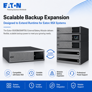 <span class=keywords><strong>Eaton</strong></span> <span class=keywords><strong>9SX</strong></span> Serie UPS 3000VA Torre Batería incorporada Máquina estándar Protección contra fallas de energía Paquete de batería <span class=keywords><strong>Eaton</strong></span> 9SXEBM384RT6U - Product Image 6