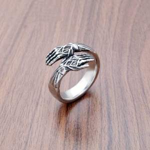 Moda takı yüzük söz düğün Band el tarzı Hug Embrace paslanmaz çelik yüzük erkekler için yıldönümü hediyesi boyutu 7-13 - Product Image 2