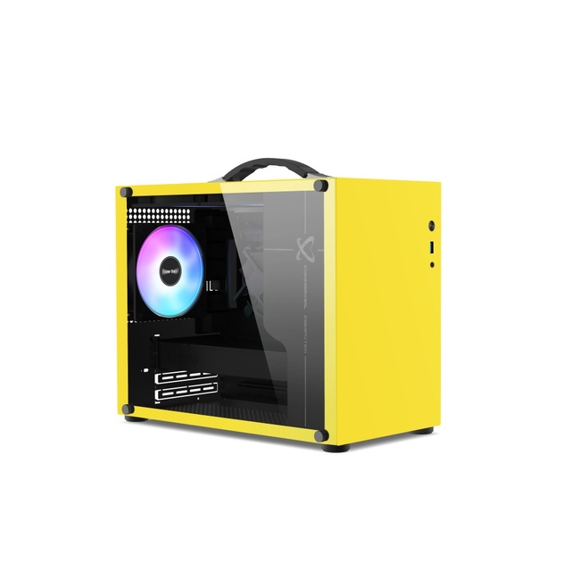 AntarcChill New M ATX ITX MINI Small Case All Aluminum Suitcase Portable Desktop Computer Empty Chassis PC Gaming Case