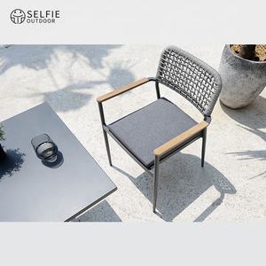 Patio extérieur en aluminium de conception moderne légère dinant des ensembles Table basse pliable Table d'entrée temps d'hôpital d'école - Product Image 4