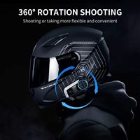 FX30C PRO 2 coureurs 1KM casque full duplex système Bluetooth casque d'interphone de moto casque d'interphone avec caméra HD 1080p