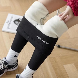 Winter Thick 350/450g Cashmere Cotton Warm Elastic Tights Compression Performance <strong>Fluffy</strong> Winter <strong>Legging</strong> for Women - Product Image 2