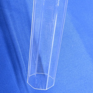 Tube creux octogonal transparent en PMMA avec fonction anti-UV - Product Image 6