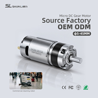 Moteurs à engrenages planétaires Shunli Factory, moteurs BLDC pour robot, moteur à engrenages planétaires à brosse latérale avec boîte de vitesses, support OEM ODM