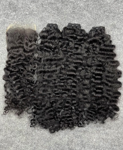 Extensions de cheveux humains 100% naturels non traités, bouclés birmans, bouclés indiens, bouclés caribéens, à pointes pleines et épaisses, prix de gros - Product Image 6