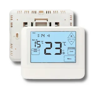 Thermostat domestique Alexa programmable hebdomadaire à écran tactile intelligent WiFi 24V pour climatiseur